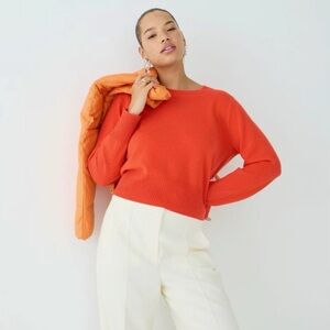 Joie orange/red crew neck cashmere knit sweater